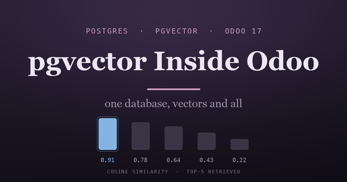 pgvector Inside Odoo